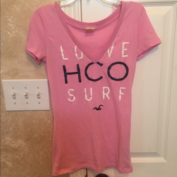 Pink Hollister shirt