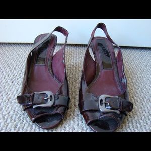 Arezzo burgundy shoes