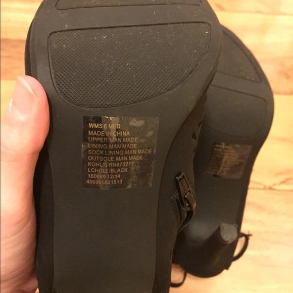 SOLD LC Lauren Conrad Peep-toe Heel, Black, Size 6 - Picture 4 of 4