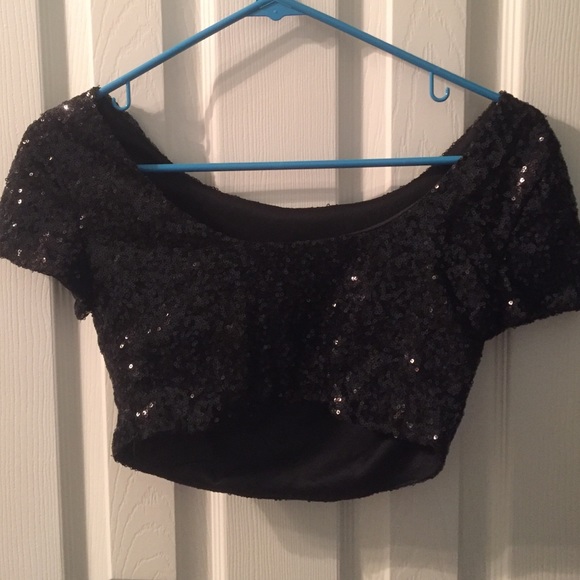 Tobi Sequin Crop Top - Picture 4 of 4