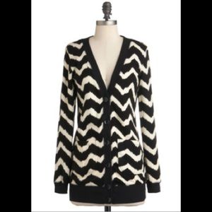 Black and white cardigan
