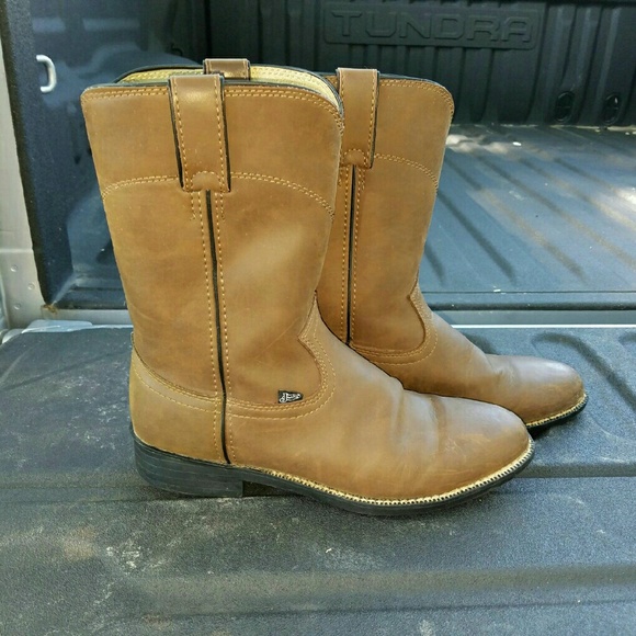 Justin Ropers Mens Cowboy Boots 8 D