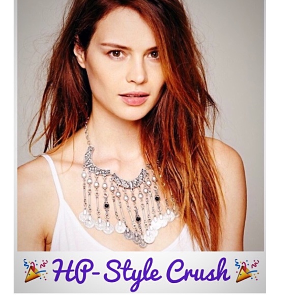 Free People Jewelry - Free People Crescent charms necklace, NWT