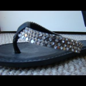 Arezzo Sparkling black sandals