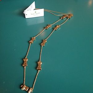 Long Kate Spade Bow Necklace