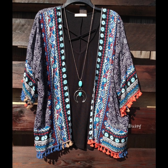 Flying Daisy Tops - 🔥SOLD OUT🔥 Plus Size Kimono Cardigan Jacket