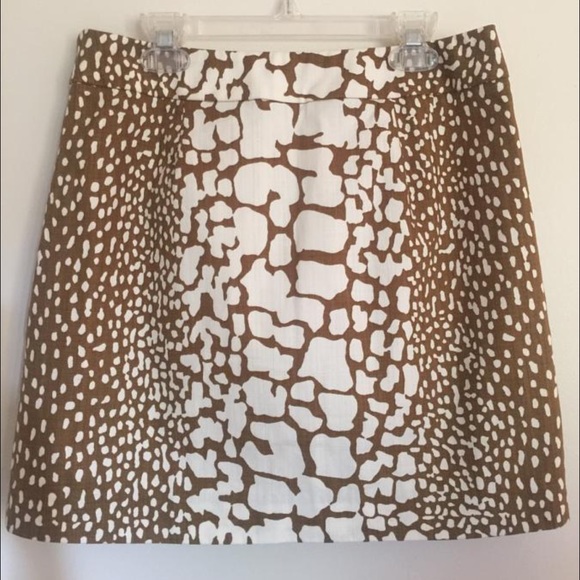Sz 0 Like New J. Crew Python Print Skirt - Picture 2 of 4
