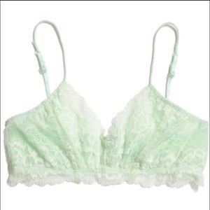 Honeydew for Madewell Flower Lace Bralette Medium