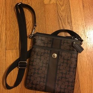 Brown/Black Coach Crossbody