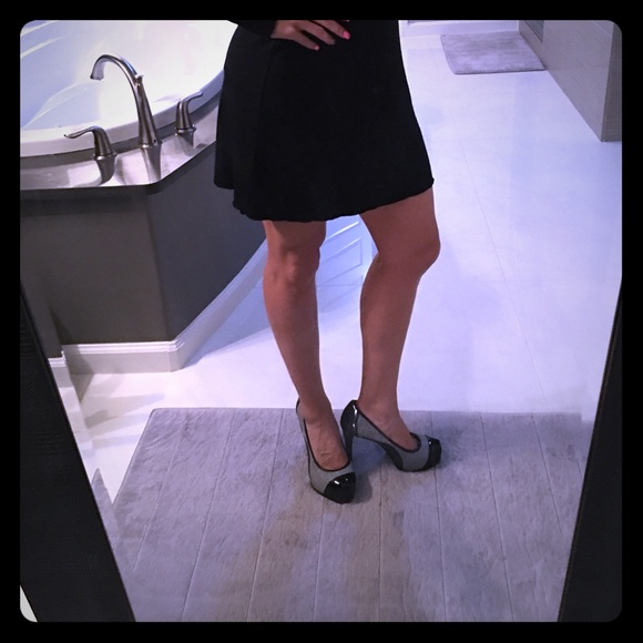 Gianni Bini black and white heels