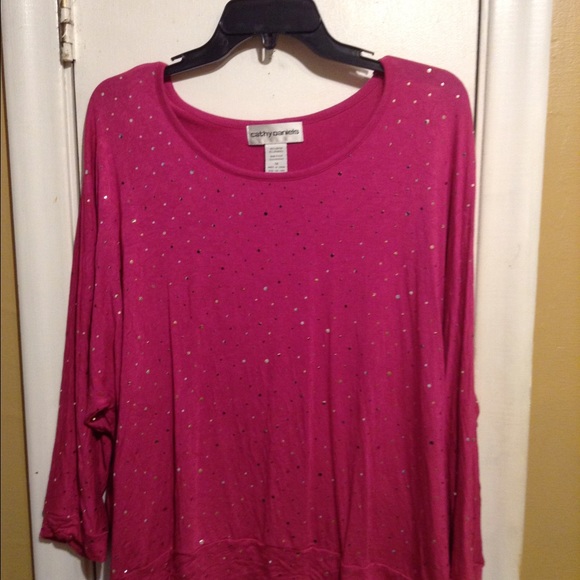 Pink sparkly top