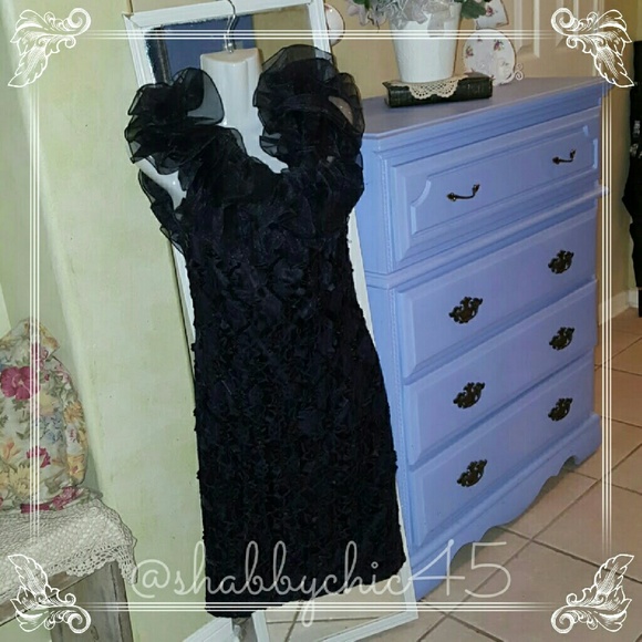 *SALE*HP*Sequined lace and ribbon Prom/Party dress - Picture 2 of 4