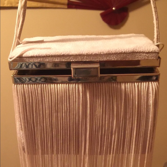 Topshop Creme Colored Evening Bag