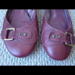 Arezzo Burgundy ballerina shoes