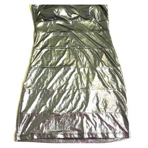 NWT Metallic Tube dress