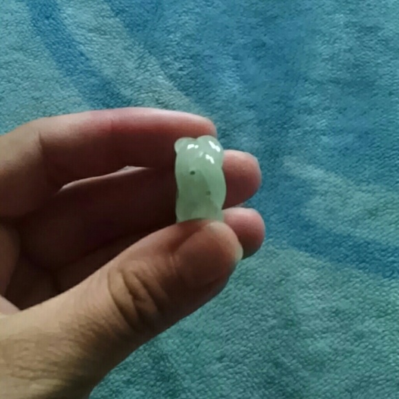 Solid Jade infinity ring - Picture 3 of 3