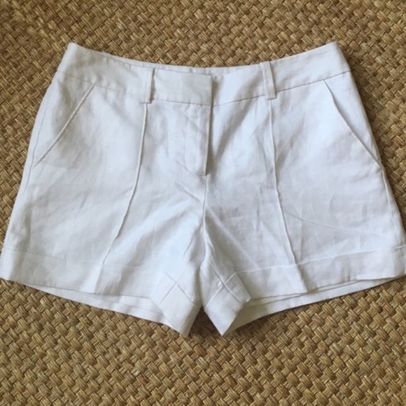 NWT LOFT White Linen Shorts