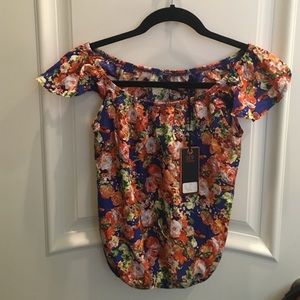 LF Floral Off the Shoulder top