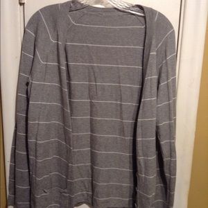 Grey pinstripes sweater