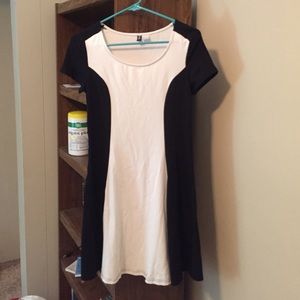 Black and white mod dress