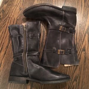 Bed Stu Black Leather Boots
