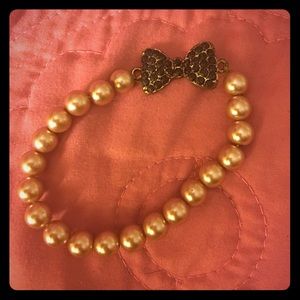 Rose gold pearl bracelet