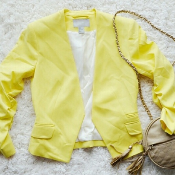 Yellow H&M blazer