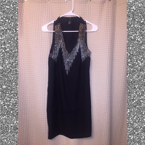 Black beaded dress