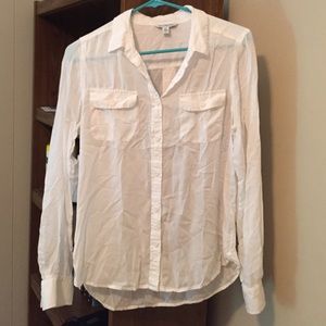 Light white button up