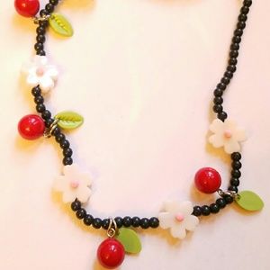 Kids Plastic Flower Necklace