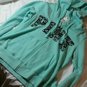 PINK full zip hoodie