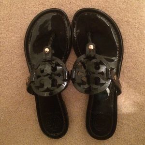 Black Tory Burch Miller Sandals size 8