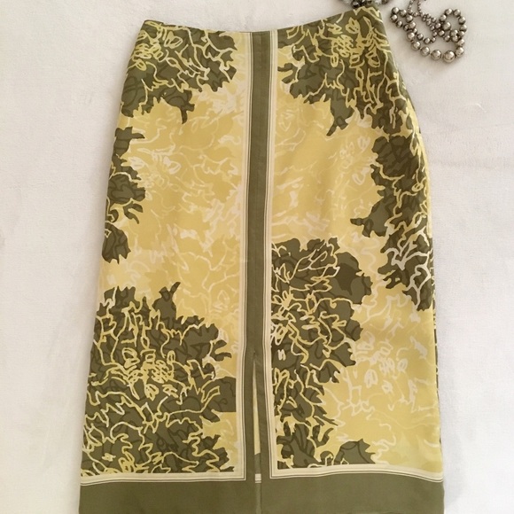 Banana Republic Silk Pencil Skirt