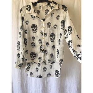 Alexander McQueen Skull Top