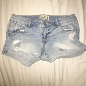 Distressed Abercrombie shorts