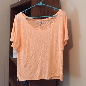 Peach crop top