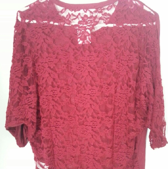 🌷NWT Hello Lace Back Dolman🌷 - Picture 4 of 4