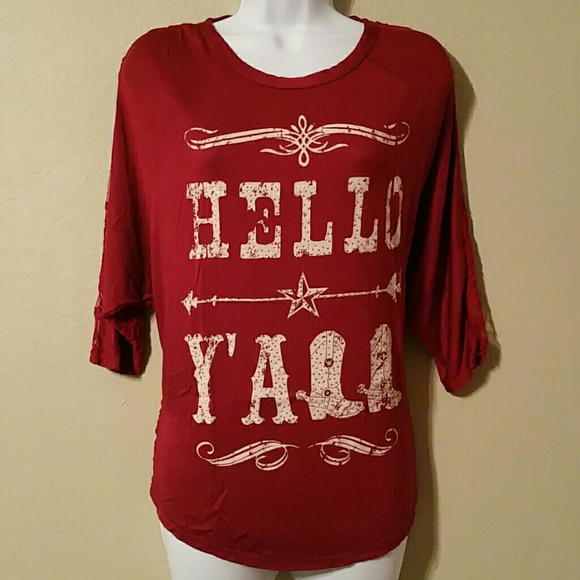 🌷NWT Hello Lace Back Dolman🌷 - Picture 3 of 4