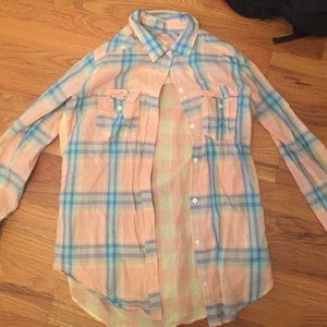 Plaid button up shirt