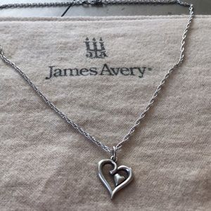 James Avery Heart Charm Necklace