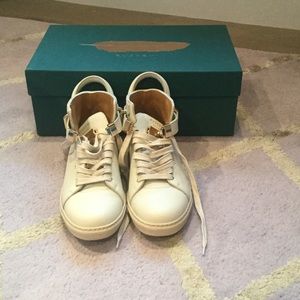 Buscemi white shoes (high tops)