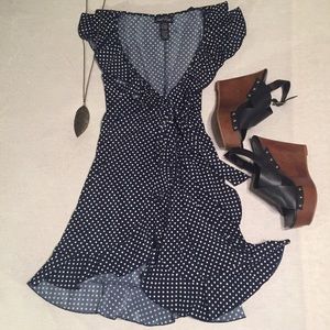 Pin up girl wrap dress