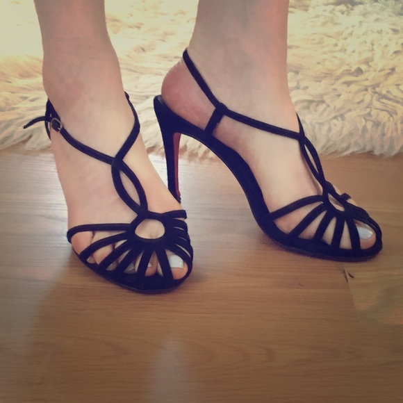 Christian Louboutin suede strapped sandals
