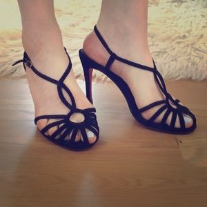 Christian Louboutin suede strapped sandals
