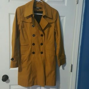 DKNY Double Breasted Trench Coat Taxi color