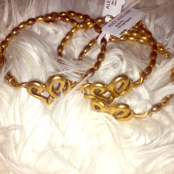 Alex and Ani: Gold Heart Wrap