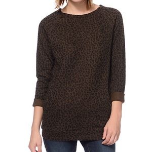 Brown leopard Obey sweater!
