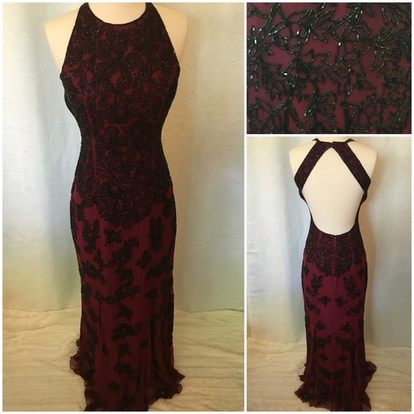 Cache Long Gown with Beading