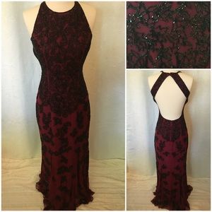 Cache Long Gown with Beading