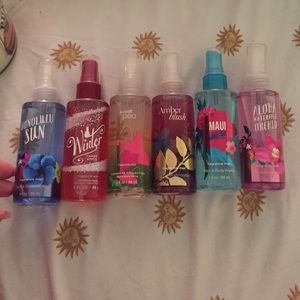 Bath and body works mini sprays